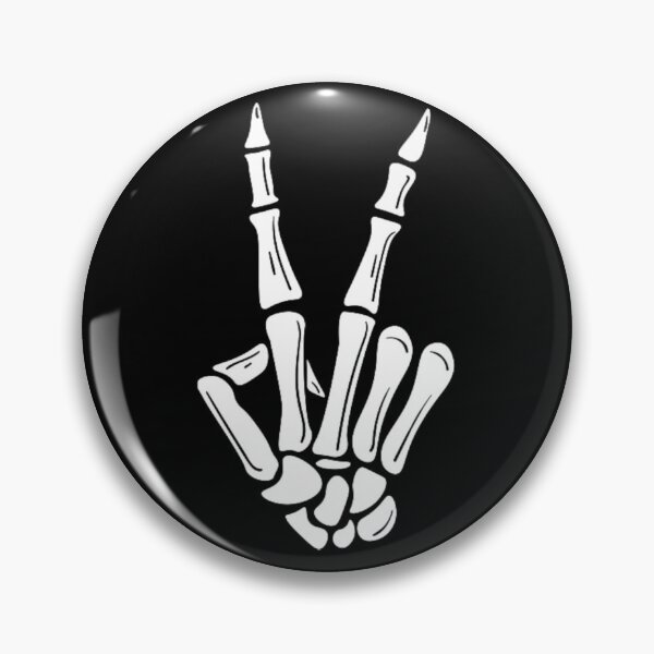 Item preview, Peace Skeleton Hand Sign in White designed and sold by BEyourself be.