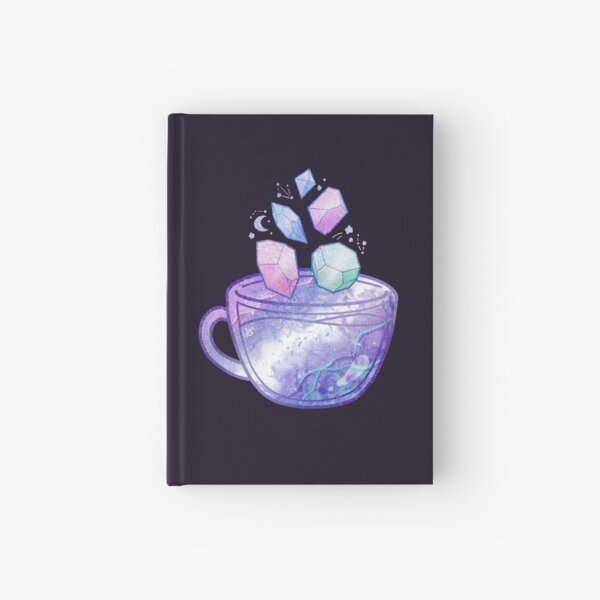 Watercolor Birthstone Teacup - June Moonstone Hardcover Journal
