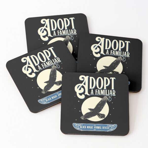 Item preview, Adopt a familiar | Funny Witchy Wicca Art designed and sold by EmmiFoxDesigns.