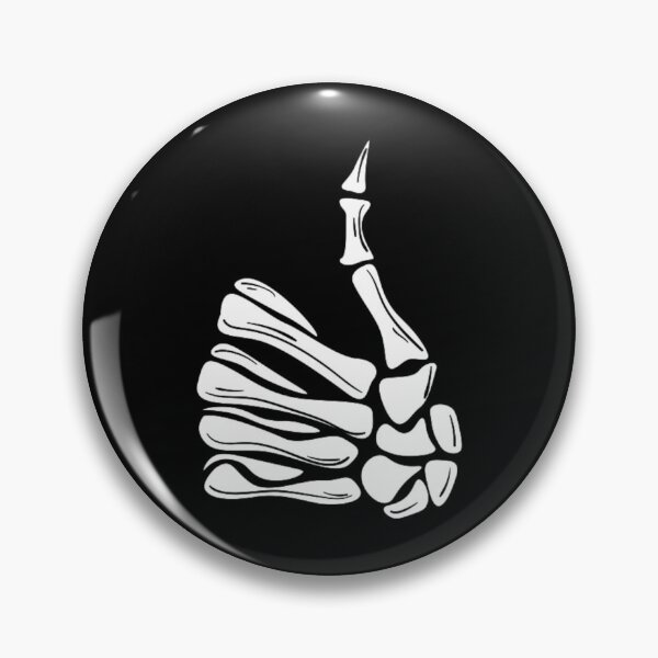 Item preview, Thumbs Up Skeleton Hand Sign in White designed and sold by BEyourself be.