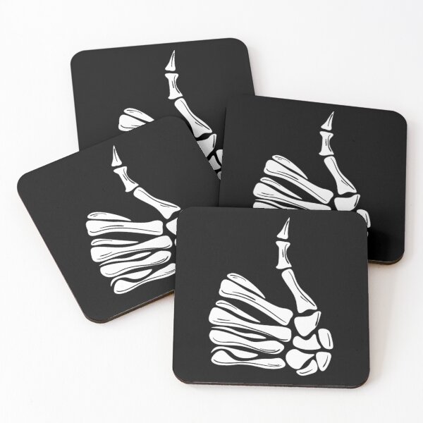 Item preview, Thumbs Up Skeleton Hand Sign in White designed and sold by BEyourself be.