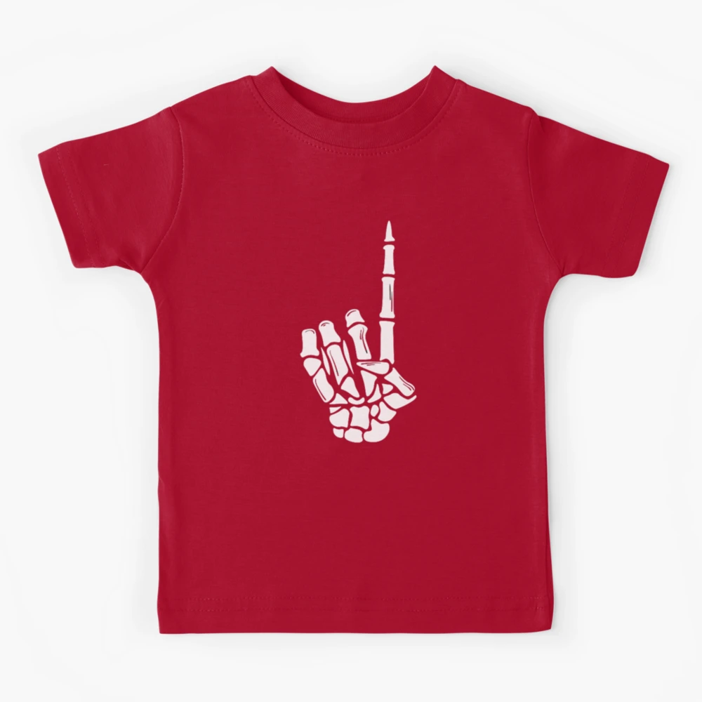One Skeleton Hand Sign in White