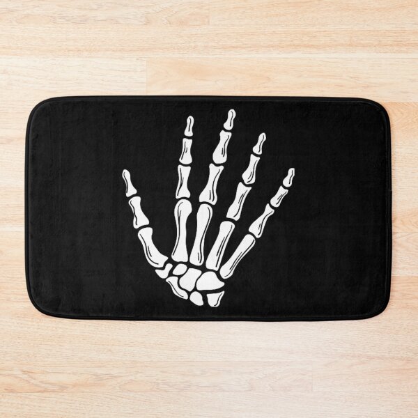 Item preview, Five Skeleton Hand Sign in White designed and sold by BEyourself be.