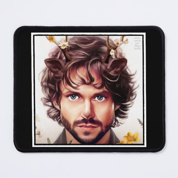Item preview, Will Graham as Deer with Antlers and Flowers designed and sold by orionlodubyal.