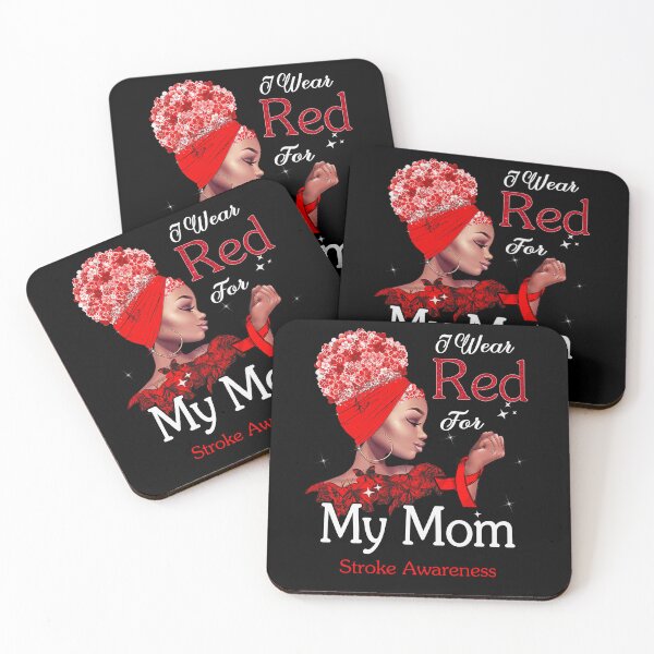 Item preview, Stroke Awareness Black Girl I Wear Red For My Mom designed and sold by tenjun16.