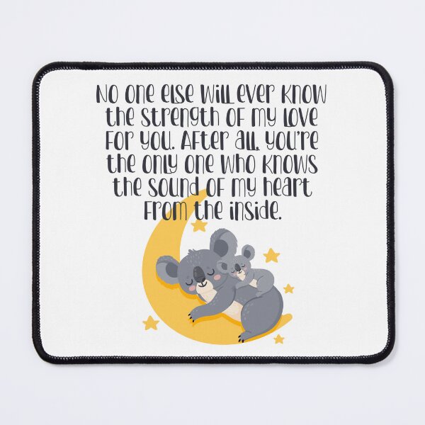 Item preview, Mother & Baby Koala Bears Inspirational Quote designed and sold by WildHoneyDesign.