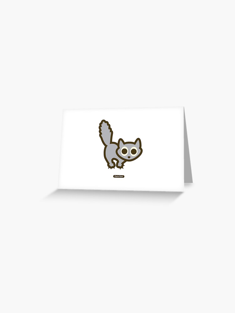 Thumbnail 1 of 2, Greeting Card, Cat Moment: Boo! designed and sold by PaolaOpal.
