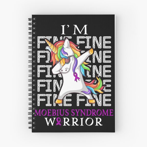 Item preview, Unicorn Moebius Syndrome Warrior I'm Fine Moebius Syndrome Awareness designed and sold by Hatjar.