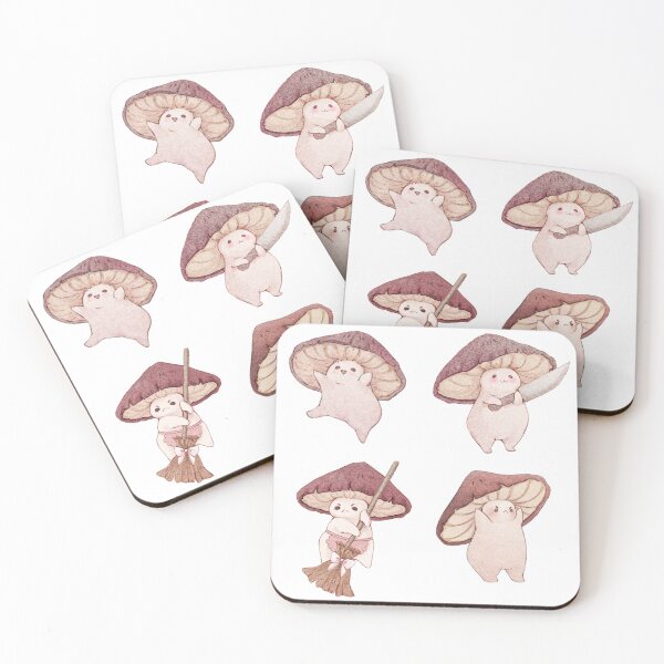 Item preview, Four Different Mushroom Moods designed and sold by Fairydrop.
