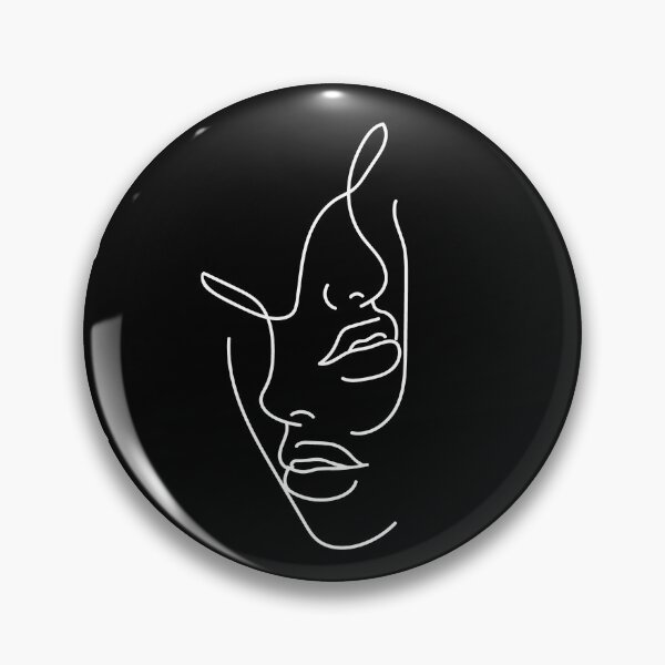 Item preview, black womens faces line drawings modern art hipster designed and sold by Gossip Rag.