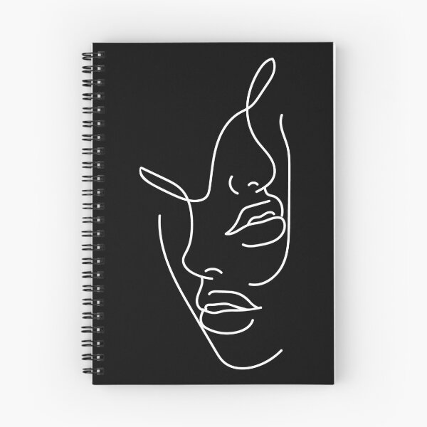Item preview, black womens faces line drawings modern art hipster designed and sold by Gossip Rag.