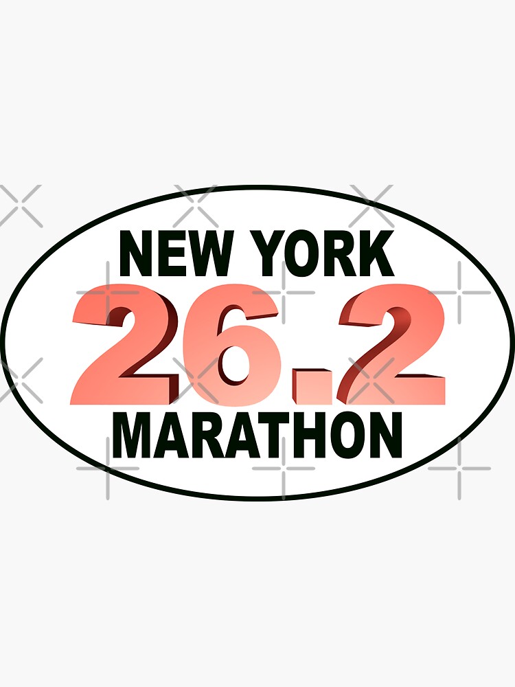 "NEW YORK Marathon" Sticker by stevegraphix Redbubble