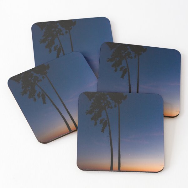 Item preview, Beautiful after sunset night sky with moon and trees silhouettes designed and sold by Katenaz.