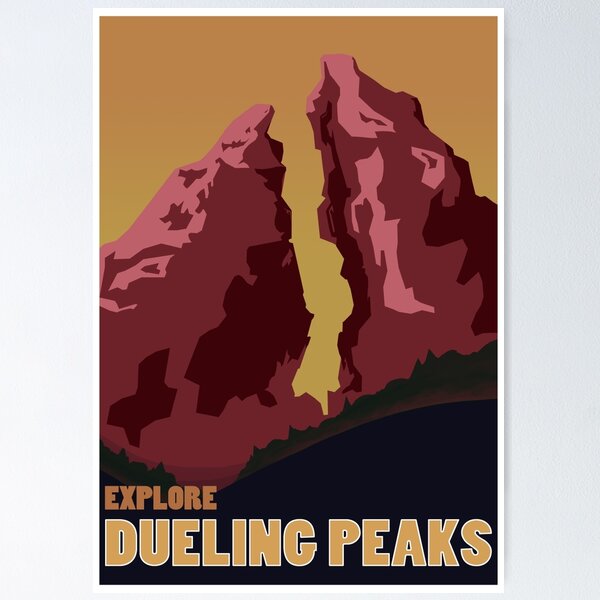 Item preview, Explore Dueling Peaks designed and sold by kbyanyname.