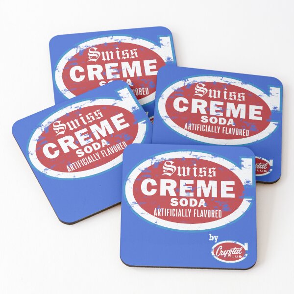 Item preview, Distressed Crystal Club Swiss Creme Soda designed and sold by TeeArcade84.
