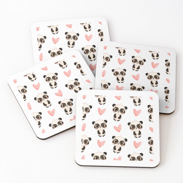 Item preview, a lonely panda | Cute Hearts Panda artwork designed and sold by LilysDesignShop.