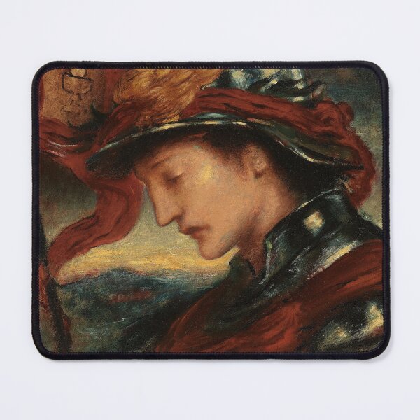Item preview, The Knight of the Lord's Passion | Simeon Solomon | 1890 Pre-Raphaelite Art designed and sold by CJET.