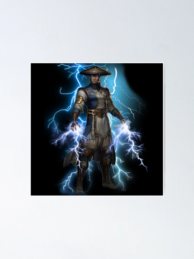 Arquivo Mortal Kombat - Poster do Raiden no filme de Mortal Kombat.