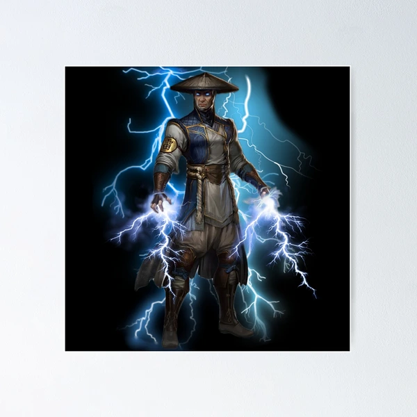 Arquivo Mortal Kombat - Poster do Raiden no filme de Mortal Kombat.