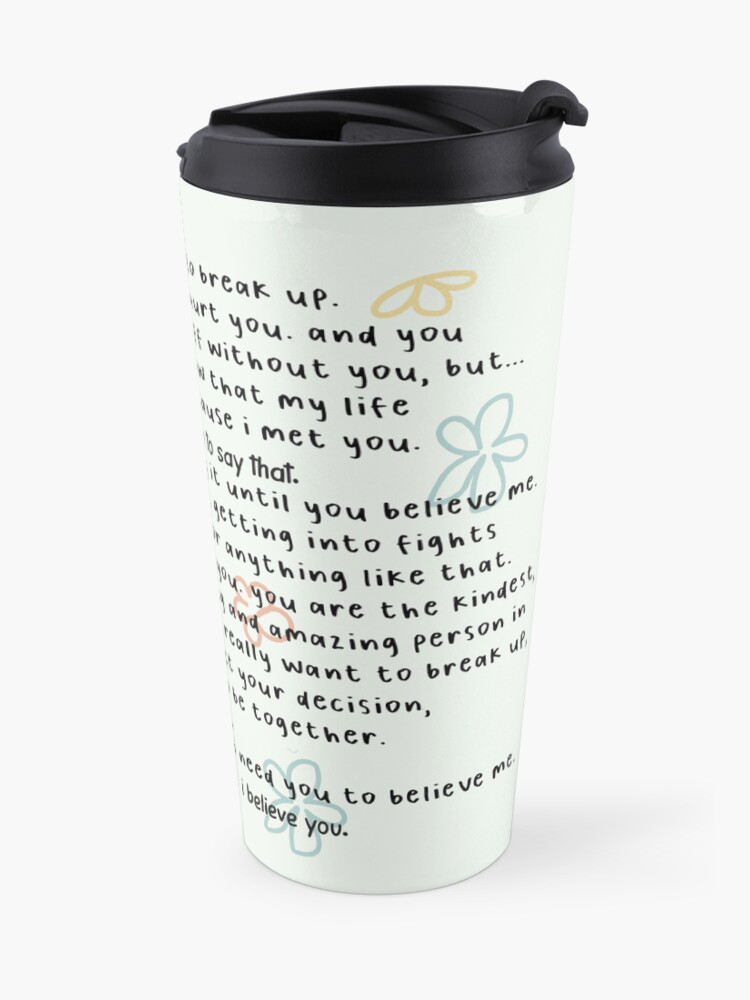 Alternate view of my life is way better because i met you. Travel Coffee Mug