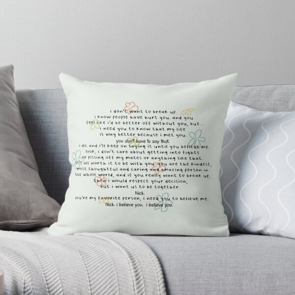 my life is way better because i met you. Throw Pillow
