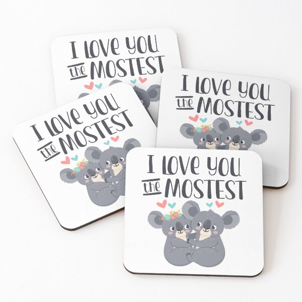 Item preview, I Love You The Mostest Koala Bears designed and sold by WildHoneyDesign.