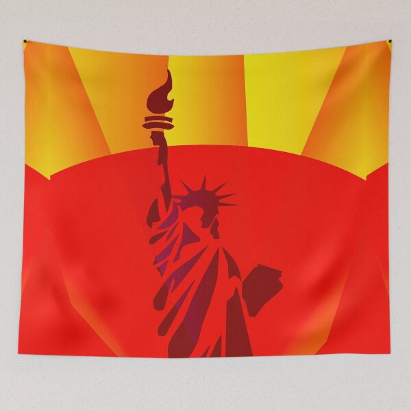 Item preview, Lady Liberty NYC Sunrise Graphic designed and sold by EdwardMonet.