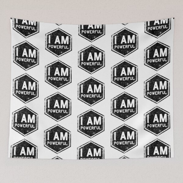 Item preview, I AM - Powerful - Affirmation - Black designed and sold by hector2ortega.