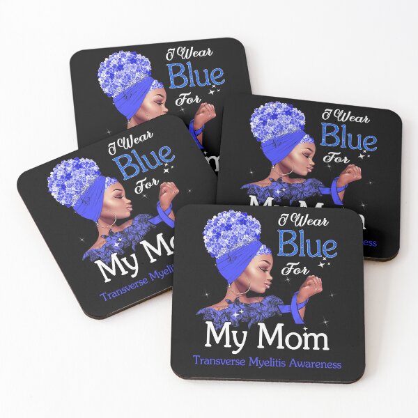 Item preview, Transverse Myelitis Awareness Black Girl I Wear Blue For My Mom designed and sold by tenjun16.