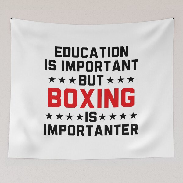Item preview, Education Is Important But Boxing Is Importanter designed and sold by Adel Qasem.
