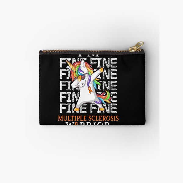 Item preview, Unicorn Multiple Sclerosis Warrior I'm Fine Multiple Sclerosis Awareness designed and sold by Hatjar.