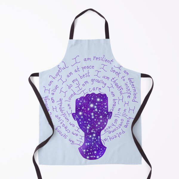 Item preview, Night Galaxy Positive Mantras Female Silhouette designed and sold by Deborah Camp.