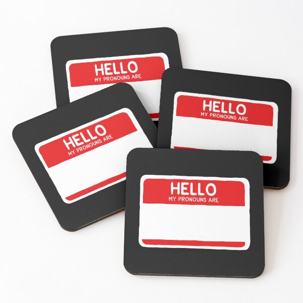 Item preview, Hello My Pronouns Are Blank designed and sold by JustGottaDraw.