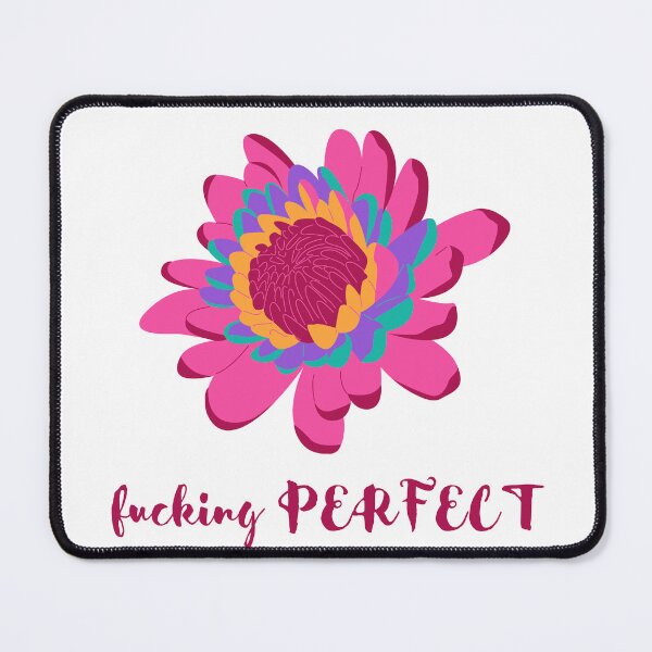 Item preview, Fucking Perfect | Delicate Fucking Flower | Pink and Red Flower designed and sold by The Misadventures of Jo.