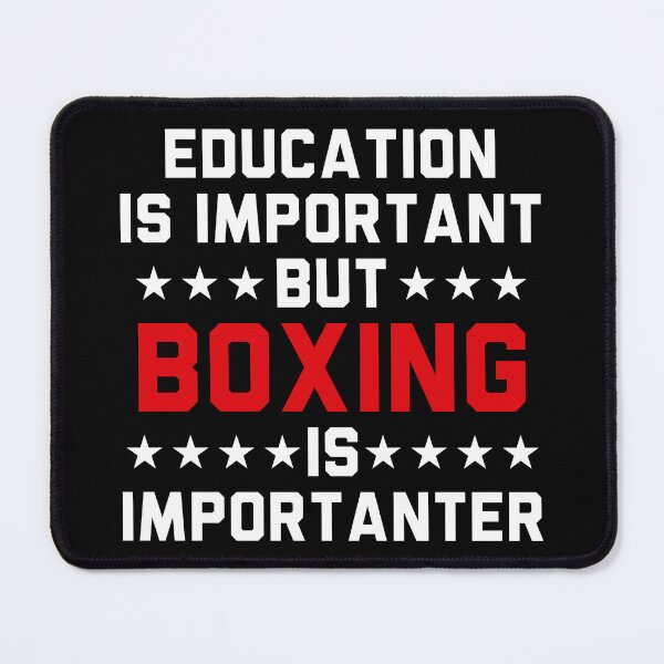Item preview, Education Is Important But Boxing Is Importanter designed and sold by Adel Qasem.