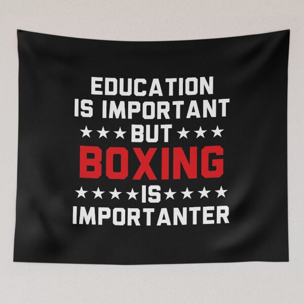 Item preview, Education Is Important But Boxing Is Importanter designed and sold by Adel Qasem.