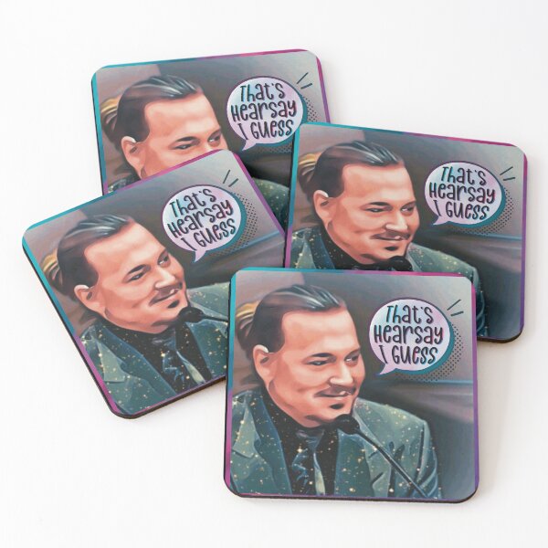 Item preview, Johnny Depp That’s Hearsay, I Guess funny trial meme designed and sold by MunsyArt.