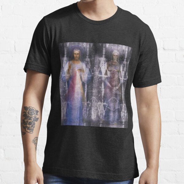 Shroud Of Turin Jesus Christ Face Divine Mercy T Shirt By Admg Redbubble