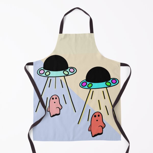 Item preview, Ghosts being lifted into spaceship #1b designed and sold by SugarSaltSpice.