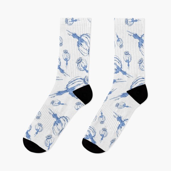 Item preview, Delft Poppy Flower Seed Print designed and sold by London-Fields.
