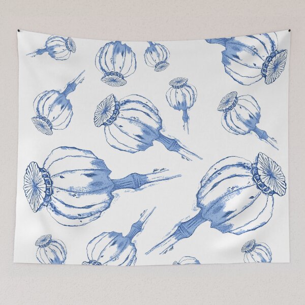 Item preview, Impresión de semilla de flor de amapola de Delft designed and sold by London-Fields.