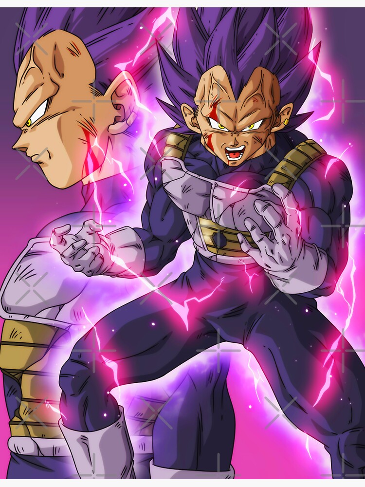 Pegatina Ultra Ego Vegeta Dios De La Destrucción Transformación 2 De Drwolfstark Redbubble 8935