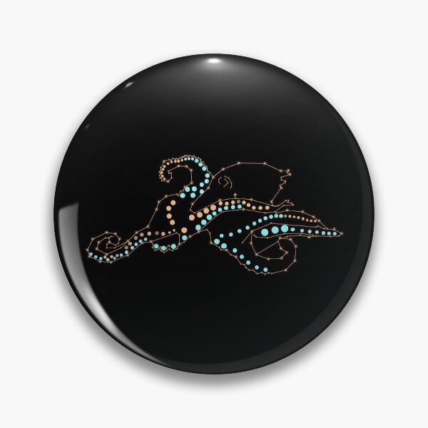 Item preview, Night Dive Octopus Constellation designed and sold by Lori Buesking Studio.