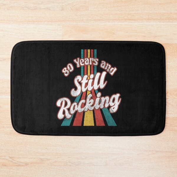 Item preview, 80th Birthday 80 Years And Still Rocking 80 Years Old Retro designed and sold by TheBlueHeaven.