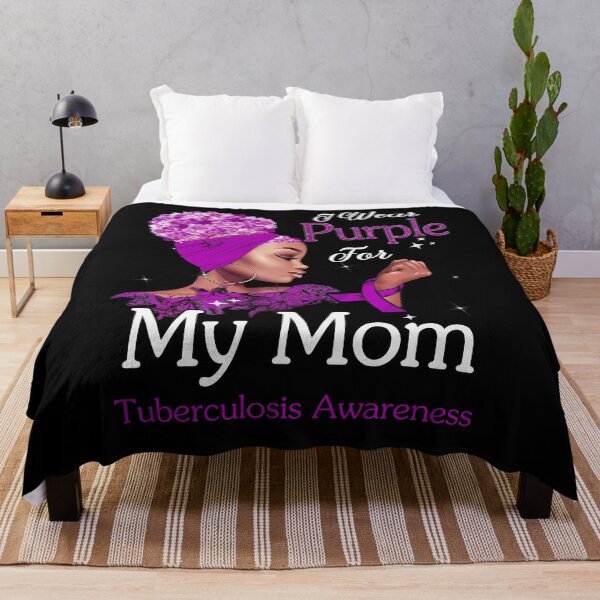 Item preview, Tuberculosis Awareness Black Girl I Wear Purple For My Mom designed and sold by tenjun16.