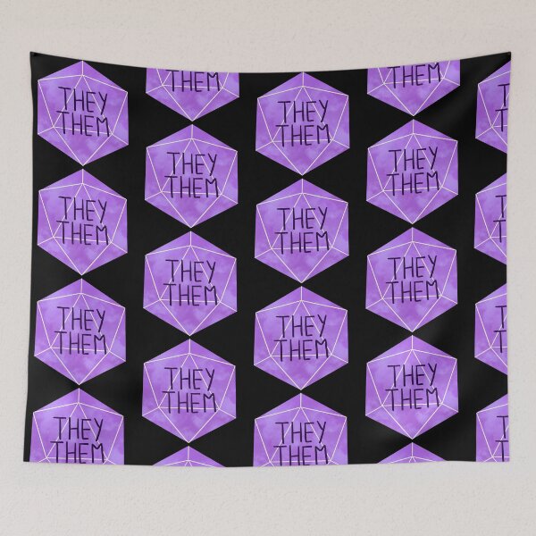 Item preview, They/Them Dice Pronouns designed and sold by AstralAbraxas.