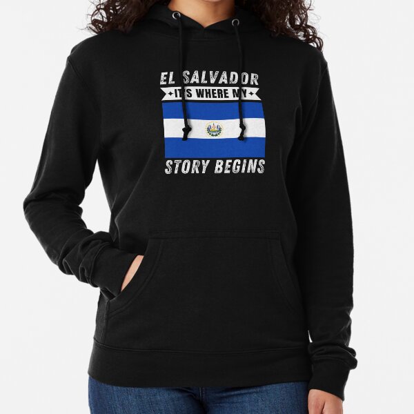 El Salvador Stars Soccer Ball Salvadorian Country Team Born SV Hoodie Sweatshirt 