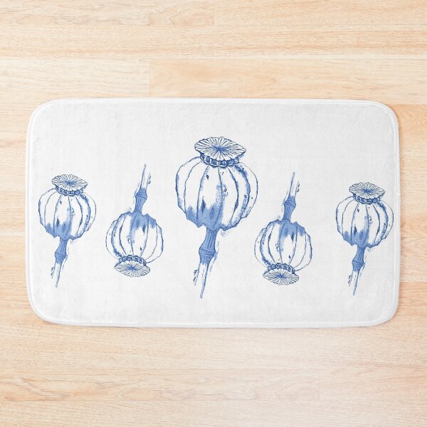 Item preview, Semillas de flor de amapola de Delft en una fila designed and sold by London-Fields.