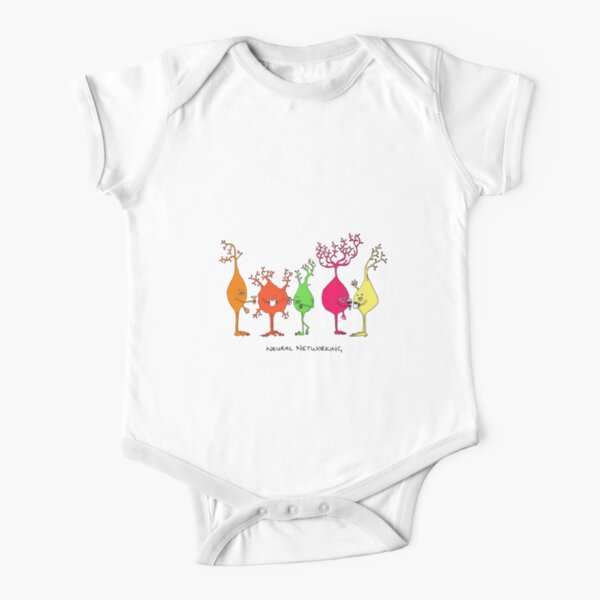 Neural Networking Short Sleeve Baby One-Piece