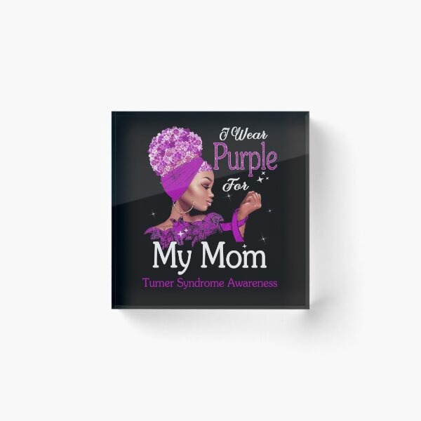 Item preview, Turner Syndrome Awareness Black Girl I Wear Purple For My Mom designed and sold by tenjun16.